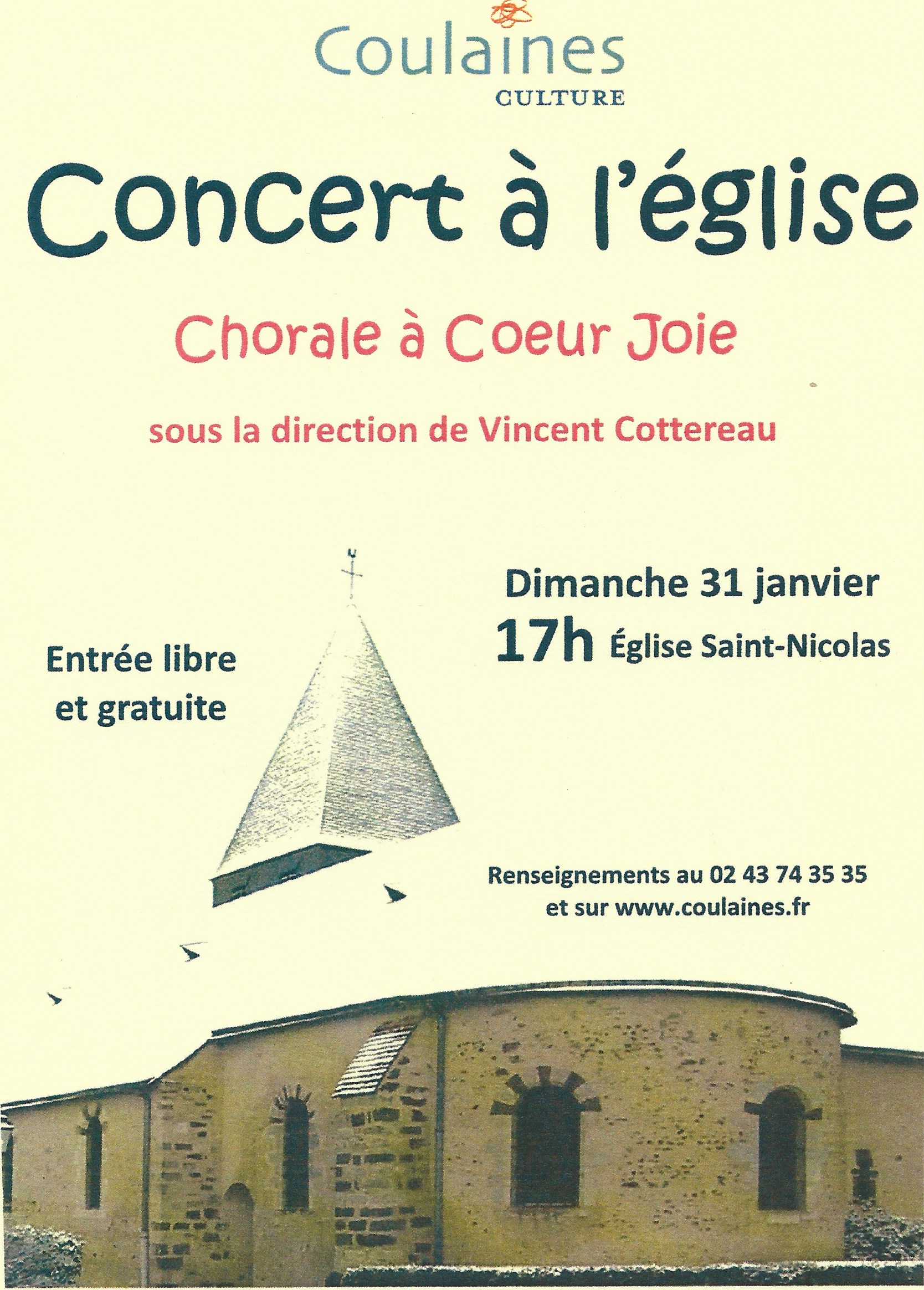 Affiche du concert de janvier 2010