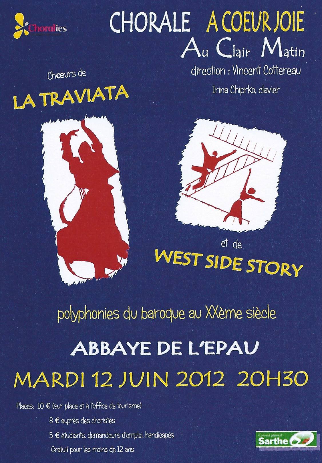 Affiche du concert de juin 2012