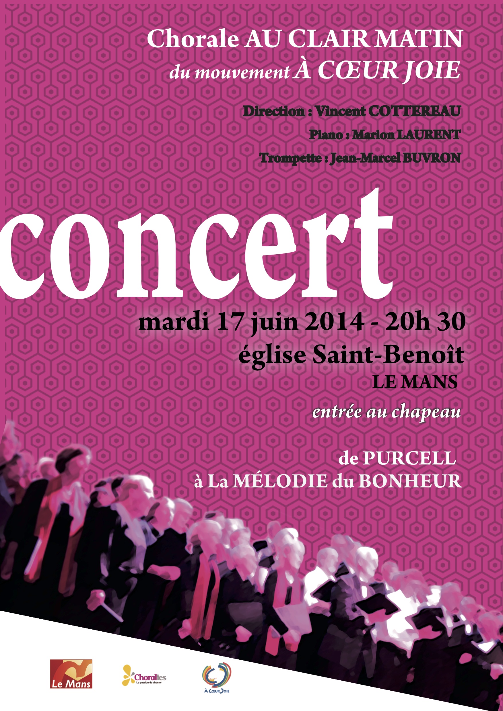 Affiche du concert de juin 2014