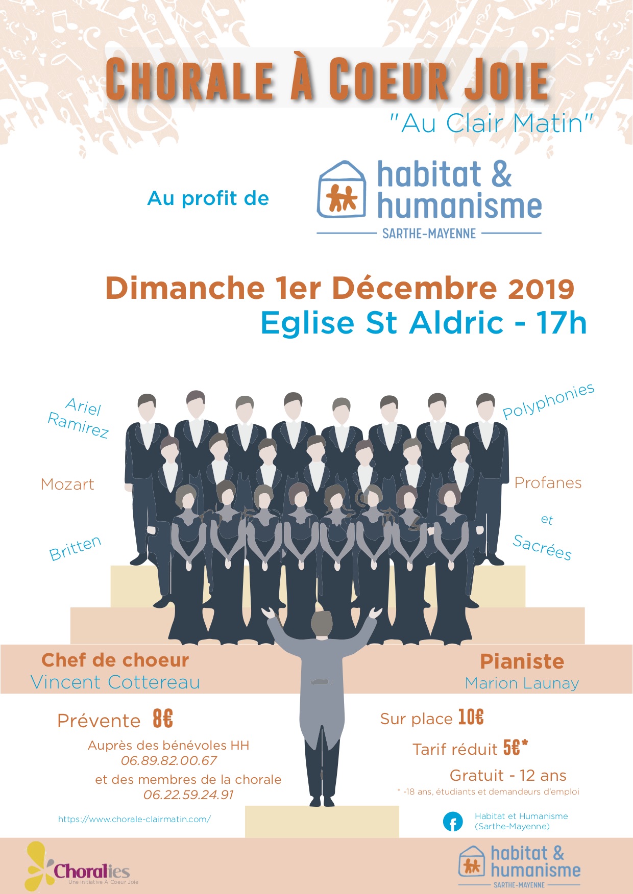 Affiche du concert du 1er décembre 2019 à Saint-Aldric