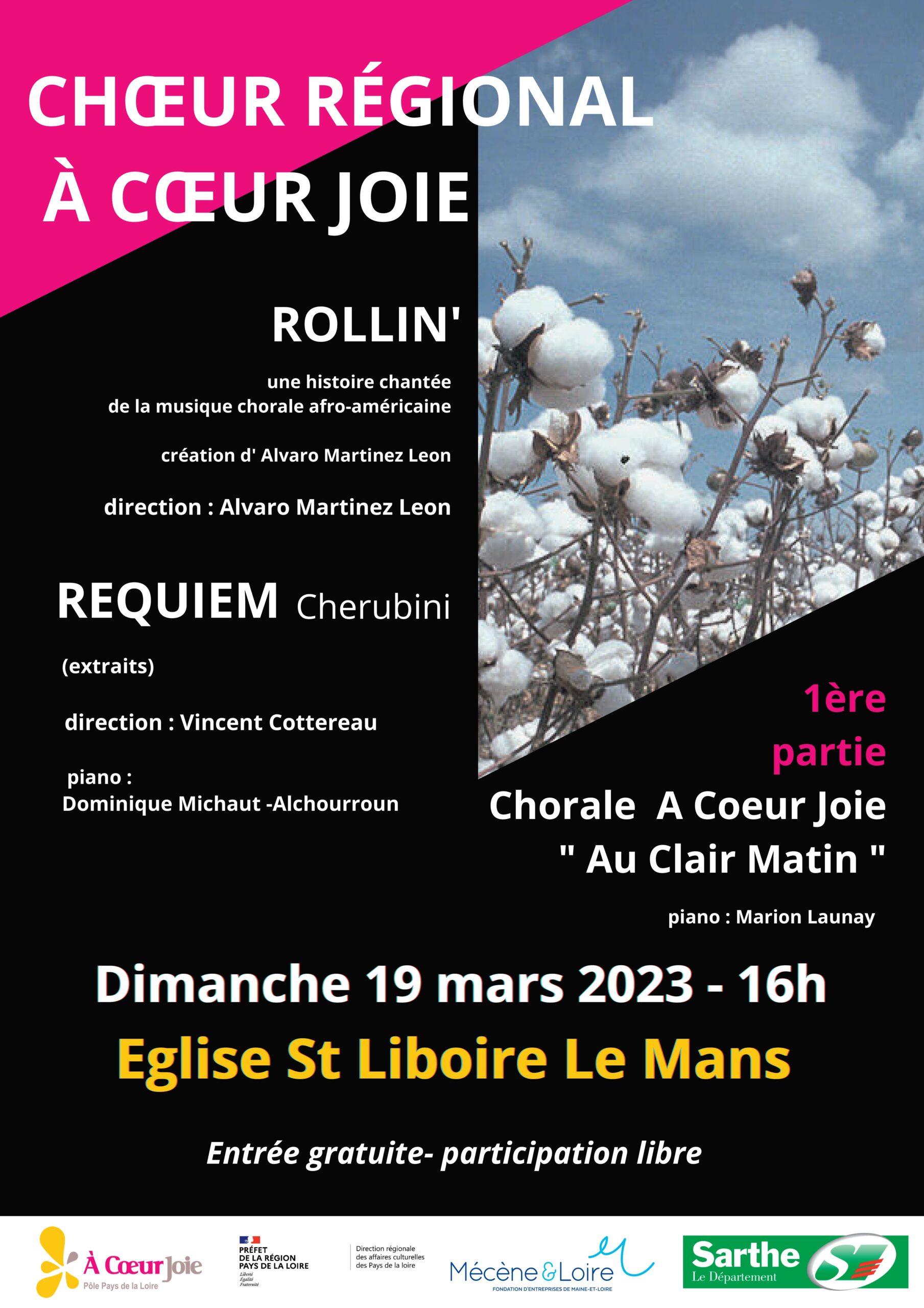 Affiche du concert de 2023 au Mans
